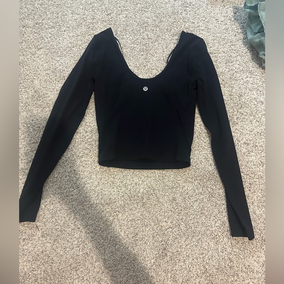 Lululemon Align Long sleeve, black, size 2 - Picture 2 of 4